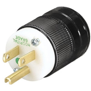 Main product image for Marinco 8215 NEMA Hospital-Grade Plug 15A 125V Black 110-403